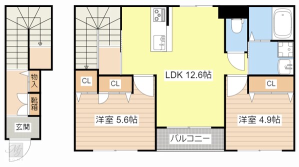 ベル　ディモーラの物件間取画像